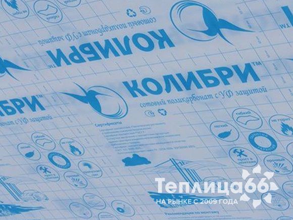 Поликарбонат сотовый Polygal Колибри 2,1х6, 4 мм